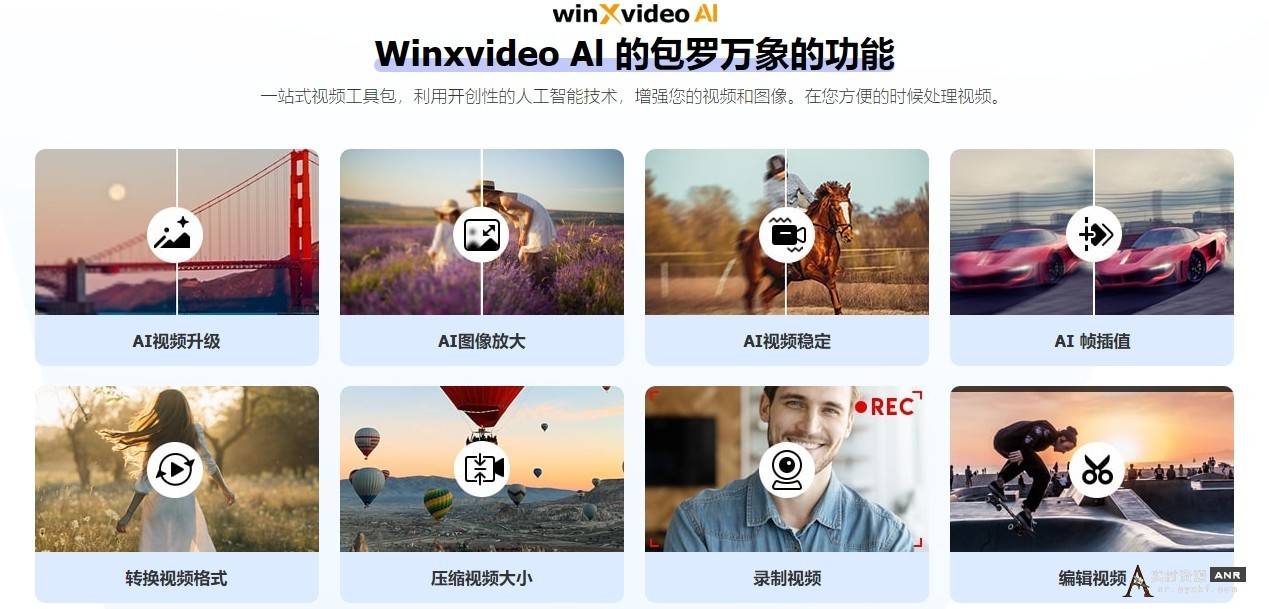 图像/视频画质提升工具WinXvideo AI 2.0 【6 个月完整许可证赠品】